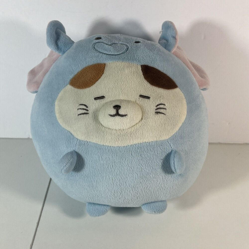 Miniso Kawaii Elephant Plush Cat Inside Stuffed Animal Blue Cute Toy